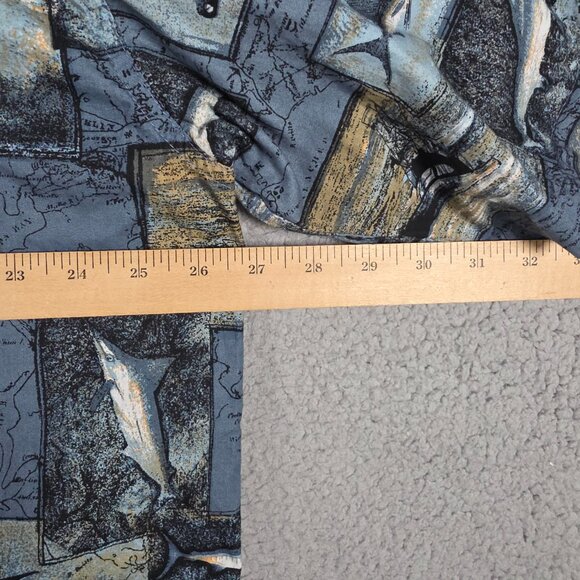 Field & Stream Shirt Mens Size XL Blue Vintage Marlin Sea Fish All Over Print - Picture 8 of 14